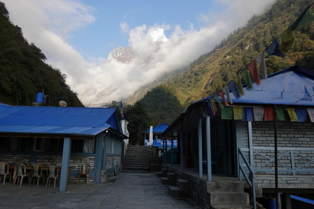 Comme à chaque étape, le village est un village d'hôtels